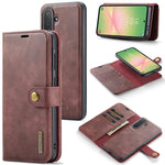 DG.MING Crazy Horse Texture Custodia in pelle magnetica staccabile, For Samsung Galaxy A56 5G, For Samsung Galaxy A26 5G, For Samsung Galaxy A16 5G, For Galaxy A14 5G / 4G