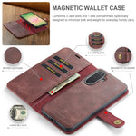 DG.MING Crazy Horse Texture Custodia in pelle magnetica staccabile, For Samsung Galaxy A56 5G, For Samsung Galaxy A26 5G, For Samsung Galaxy A16 5G, For Galaxy A14 5G / 4G