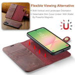 DG.MING Crazy Horse Texture Custodia in pelle magnetica staccabile, For Samsung Galaxy A56 5G, For Samsung Galaxy A26 5G, For Samsung Galaxy A16 5G, For Galaxy A14 5G / 4G