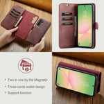 DG.MING Crazy Horse Texture Custodia in pelle magnetica staccabile, For Samsung Galaxy A56 5G, For Samsung Galaxy A26 5G, For Samsung Galaxy A16 5G, For Galaxy A14 5G / 4G