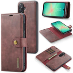 DG.MING Crazy Horse Texture Custodia in pelle magnetica staccabile, For Samsung Galaxy A56 5G, For Samsung Galaxy A26 5G, For Samsung Galaxy A16 5G, For Galaxy A14 5G / 4G