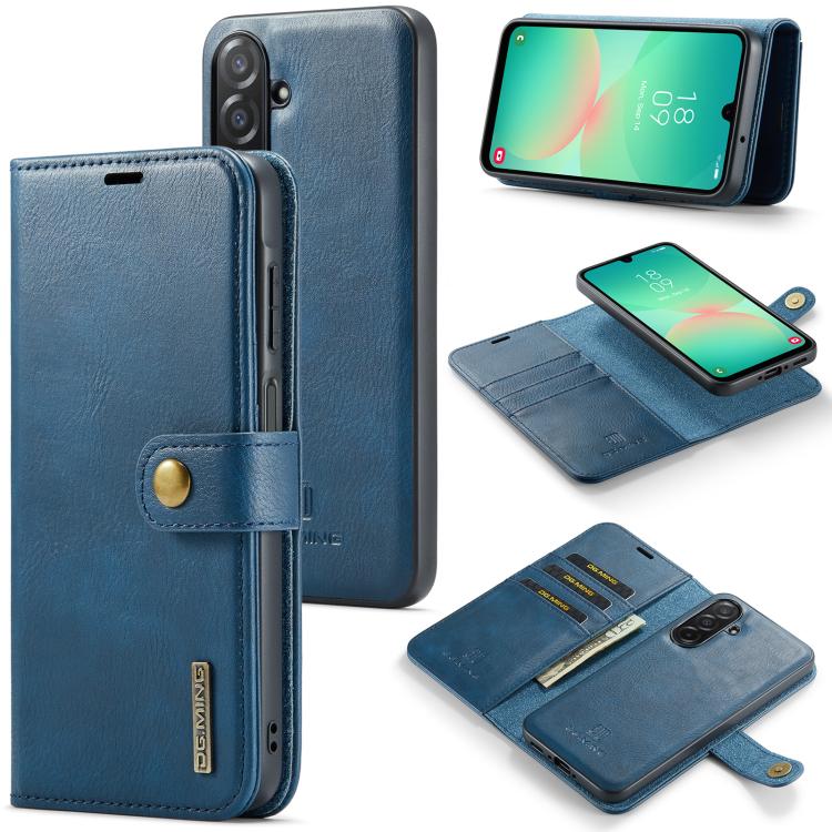 DG.MING Crazy Horse Texture Custodia in pelle magnetica staccabile, For Samsung Galaxy A56 5G, For Samsung Galaxy A26 5G, For Samsung Galaxy A16 5G, For Galaxy A14 5G / 4G