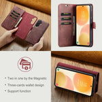 DG.MING Crazy Horse Texture Custodia in pelle magnetica staccabile, For Samsung Galaxy A57 5G, For Samsung Galaxy A37 5G, For Galaxy A27 5G, For Samsung Galaxy A17 4G / 5G