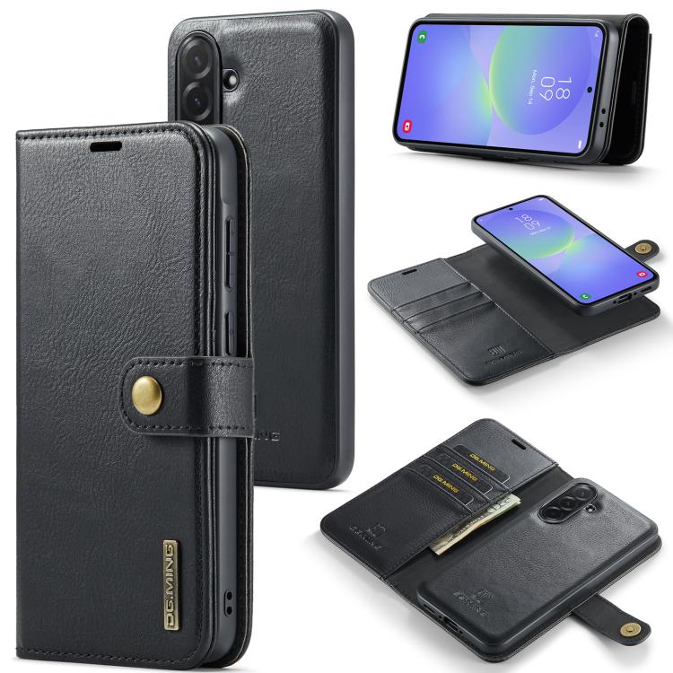 DG.MING Crazy Horse Texture Custodia in pelle magnetica staccabile, For Samsung Galaxy A57 5G, For Samsung Galaxy A37 5G, For Galaxy A27 5G, For Samsung Galaxy A17 4G / 5G