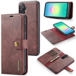 DG.MING Crazy Horse Texture Custodia in pelle magnetica staccabile, For Samsung Galaxy A57 5G, For Samsung Galaxy A37 5G, For Galaxy A27 5G, For Samsung Galaxy A17 4G / 5G