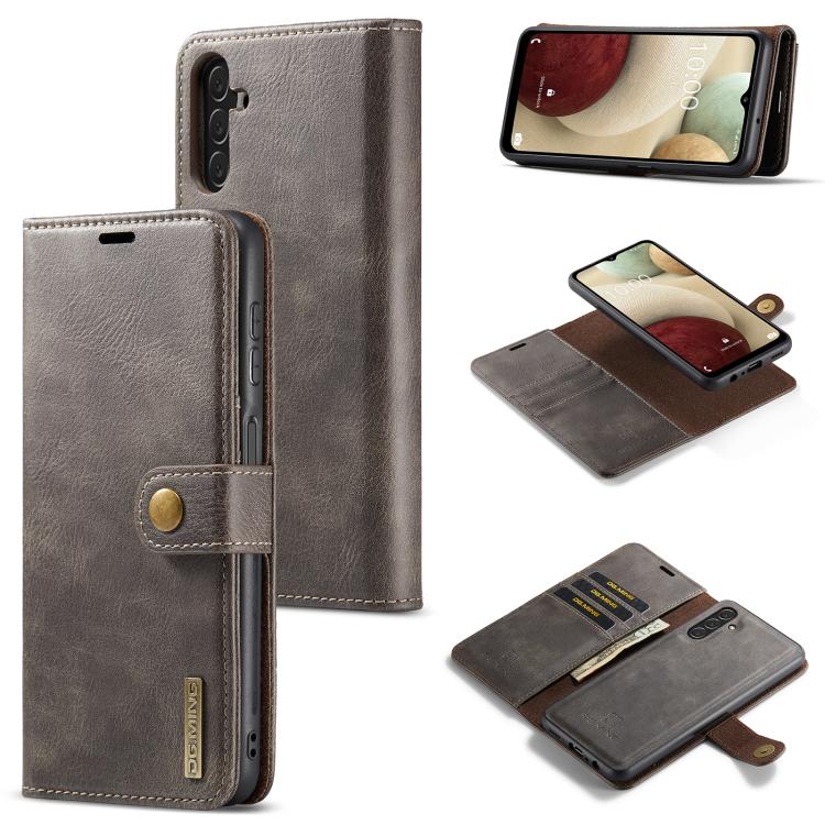 DG.MING Crazy Horse Texture Custodia in pelle magnetica staccabile, For Samsung Galaxy A56 5G, For Samsung Galaxy A26 5G, For Samsung Galaxy A16 5G, For Galaxy A14 5G / 4G