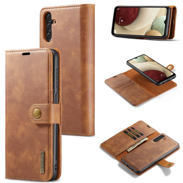DG.MING Crazy Horse Texture Custodia in pelle magnetica staccabile, For Samsung Galaxy A56 5G, For Samsung Galaxy A26 5G, For Samsung Galaxy A16 5G, For Galaxy A14 5G / 4G