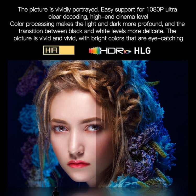 TZ-1 1080P 280ANSI HiSilicon 352 Android 9.0 Proiettore pieghevole PTZ Stand, US Plug, UK Plug, EU Plug