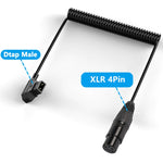 Cavo alimentazione spirale D-Tap a XLR 4 pin 1,5 m
