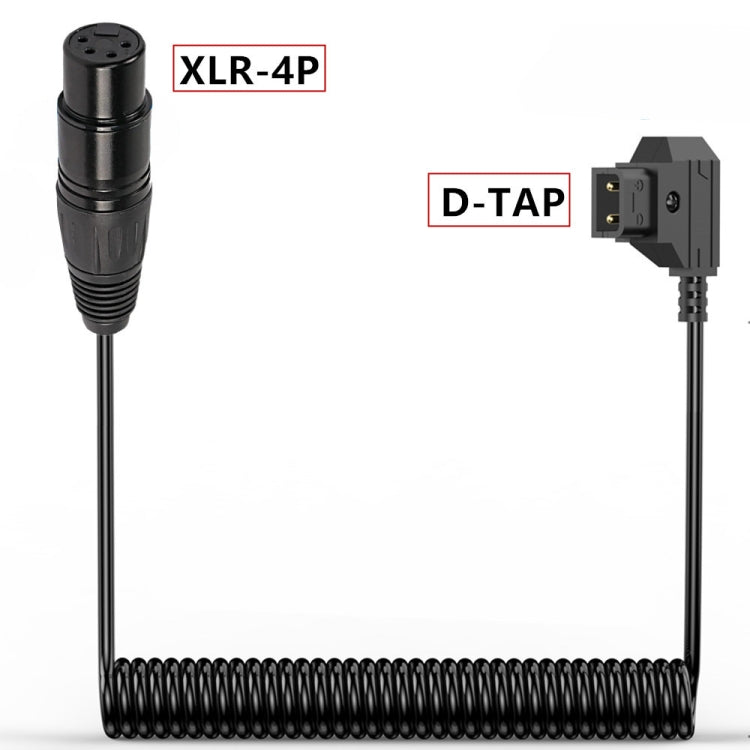 Cavo alimentazione spirale D-Tap a XLR 4 pin 1,5 m