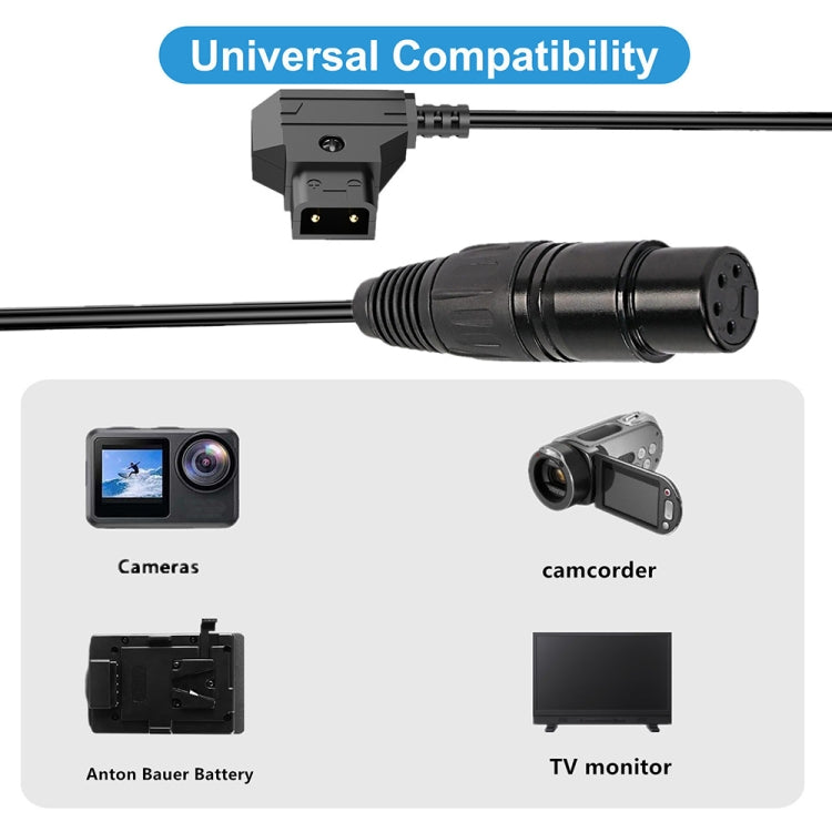 Cavo alimentazione spirale D-Tap a XLR 4 pin 1,5 m