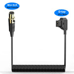 Cavo adattatore a spirale D-Tap a Mini XLR 4 pin 1,5 m