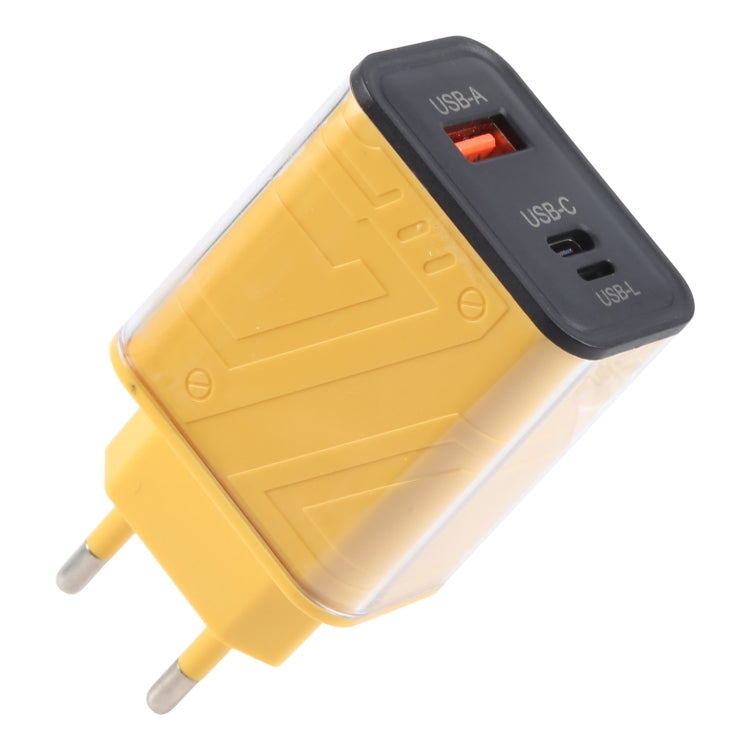 Caricabatterie rapido multiporta USB-A 30W con Tipo C