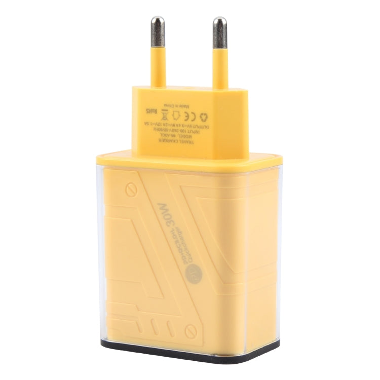 95-A3CL Caricabatterie rapido multiporta USB-A Mecha Style da 30 W, tipo C, 8 pin, EU Plug