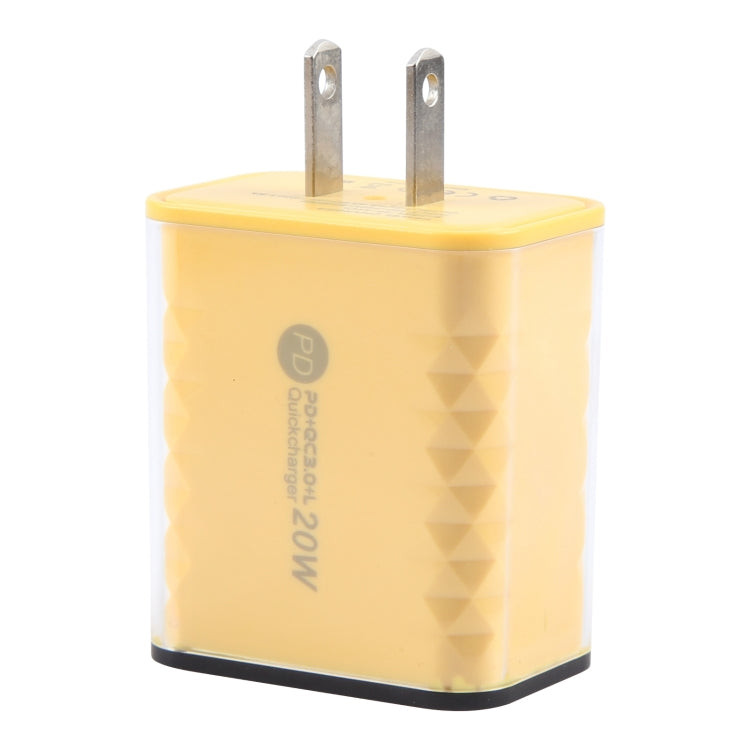 Caricabatterie rapido 20W USB-C e USB-A per smartphone
