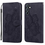 Custodia per telefono in pelle con flip orizzontale e motivo a farfalle in rilievo, effetto pelle retrò, For Samsung Galaxy S25 FE 5G, For Samsung Galaxy S25 5G, For Samsung Galaxy S25+ 5G, For Samsung Galaxy S25 Ultra 5G