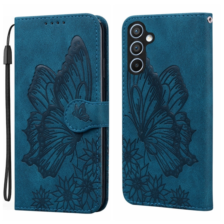 Custodia per telefono in pelle con flip orizzontale e motivo a farfalle in rilievo, effetto pelle retrò, For Samsung Galaxy S25 FE 5G, For Samsung Galaxy S25 5G, For Samsung Galaxy S25+ 5G, For Samsung Galaxy S25 Ultra 5G