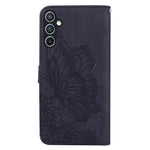Custodia per telefono in pelle con flip orizzontale e motivo a farfalle in rilievo, effetto pelle retrò, For Samsung Galaxy S25 FE 5G, For Samsung Galaxy S25 5G, For Samsung Galaxy S25+ 5G, For Samsung Galaxy S25 Ultra 5G