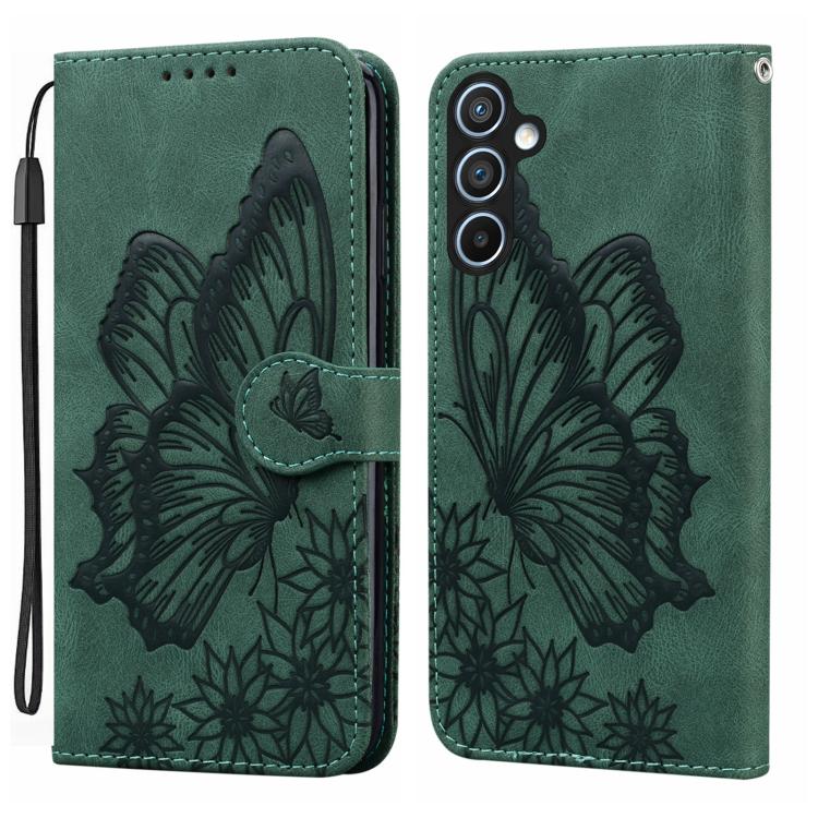 Custodia per telefono in pelle con flip orizzontale e motivo a farfalle in rilievo, effetto pelle retrò, For Samsung Galaxy S25 FE 5G, For Samsung Galaxy S25 5G, For Samsung Galaxy S25+ 5G, For Samsung Galaxy S25 Ultra 5G