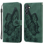 Custodia per telefono in pelle con flip orizzontale e motivo a farfalle in rilievo, effetto pelle retrò, For Galaxy S26 FE 5G, For Samsung Galaxy S26+ 5G, For Samsung Galaxy S26 Ultra 5G, For Samsung Galaxy S26 5G
