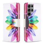 Custodia per telefono in pelle con motivo a disegno colorato, For Samsung Galaxy S25 5G, For Samsung Galaxy S25+ 5G, For Samsung Galaxy S25 Ultra 5G