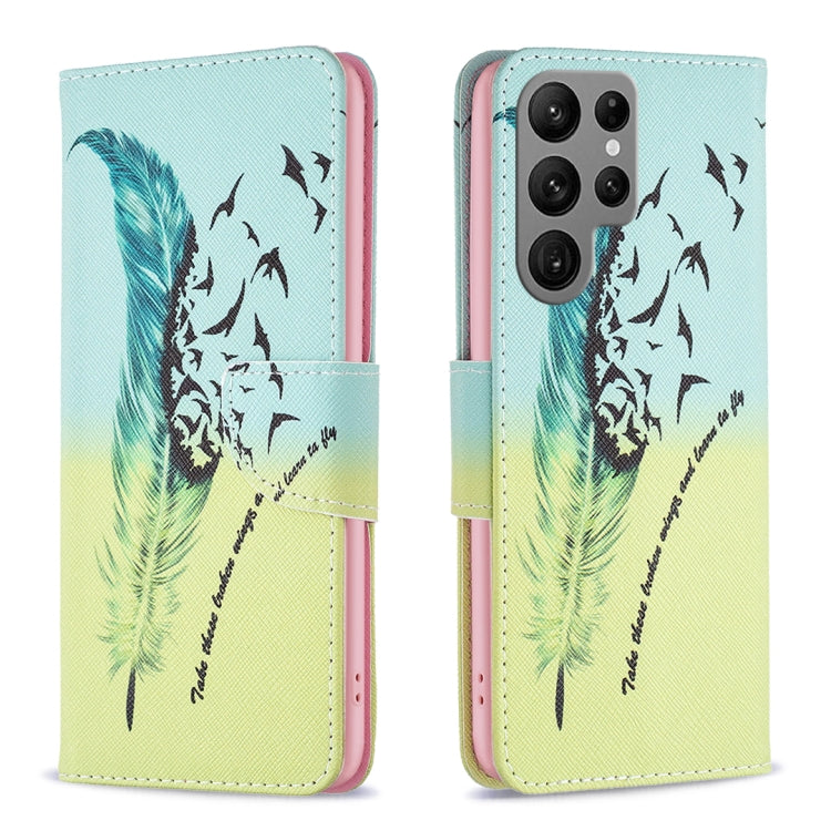 Custodia per telefono in pelle con motivo a disegno colorato, For Samsung Galaxy S25 5G, For Samsung Galaxy S25+ 5G, For Samsung Galaxy S25 Ultra 5G