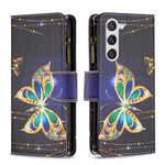 Custodia per telefono in pelle con cerniera e motivo a disegno colorato, For Samsung Galaxy S25 5G, For Samsung Galaxy S25+ 5G