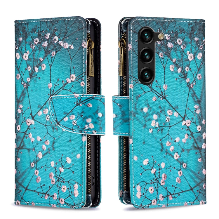 Custodia per telefono in pelle con cerniera e motivo a disegno colorato, For Samsung Galaxy S25 5G, For Samsung Galaxy S25+ 5G