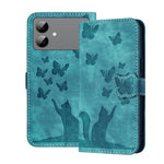 Custodia per telefono in pelle con stampa a farfalla e gatto, For Galaxy S26 FE 5G, For Samsung Galaxy S26+ 5G, For Samsung Galaxy S26 Edge 5G, For Samsung Galaxy S26 Ultra 5G