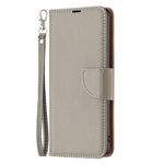 Custodia per telefono in pelle flip color puro con texture litchi, For Samsung Galaxy S25 5G, For Samsung Galaxy S25+ 5G