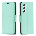 Custodia per telefono in pelle flip color puro con texture litchi, For Samsung Galaxy S25 5G, For Samsung Galaxy S25+ 5G