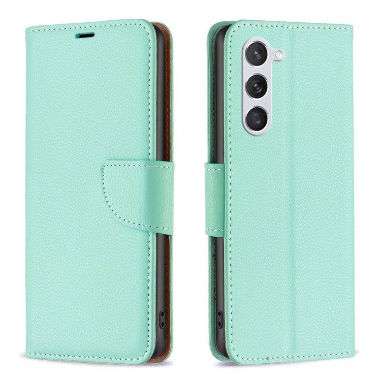 Custodia per telefono in pelle flip color puro con texture litchi, For Samsung Galaxy S25 5G, For Samsung Galaxy S25+ 5G