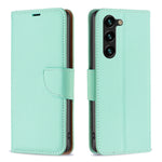 Custodia per telefono in pelle flip color puro con texture litchi, For Samsung Galaxy S25 5G, For Samsung Galaxy S25+ 5G