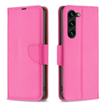 Custodia per telefono in pelle flip color puro con texture litchi, For Samsung Galaxy S25 5G, For Samsung Galaxy S25+ 5G
