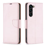 Custodia per telefono in pelle flip color puro con texture litchi, For Samsung Galaxy S25 5G, For Samsung Galaxy S25+ 5G