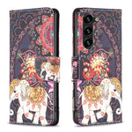 Custodia per telefono in pelle con motivo a disegno colorato, For Samsung Galaxy S25 5G, For Samsung Galaxy S25+ 5G