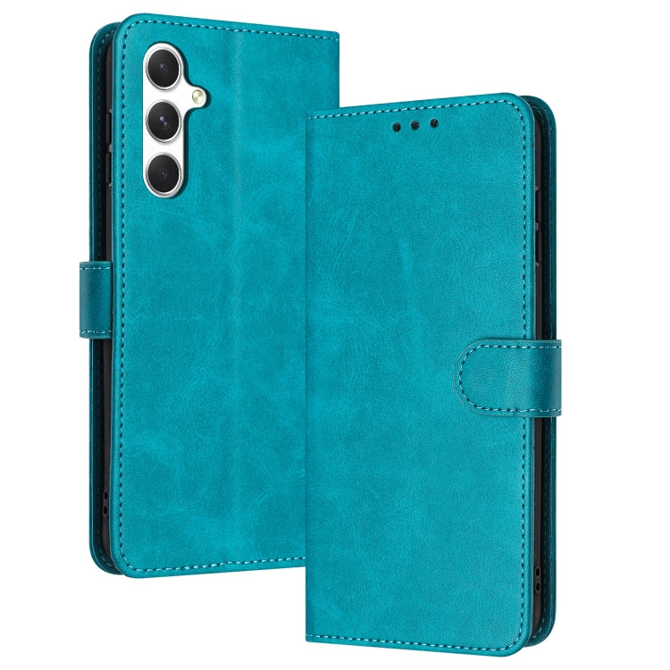 Custodia per telefono in pelle con texture di vitello pieno fiore, For Samsung Galaxy S25+ / S24+ 5G, For Samsung Galaxy S25 Ultra 5G
