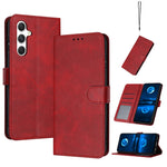 Custodia per telefono in pelle con texture di vitello pieno fiore, For Samsung Galaxy S25+ / S24+ 5G, For Samsung Galaxy S25 Ultra 5G
