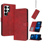 Custodia per telefono in pelle con texture di vitello pieno fiore, For Samsung Galaxy S26+ 5G, For Samsung Galaxy S26 Ultra 5G, For Samsung Galaxy S26 5G, For Samsung Galaxy S25 / S24 5G