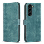 Custodia per telefono in pelle goffrata a quadri, For Samsung Galaxy S25 5G, For Samsung Galaxy S25+ 5G