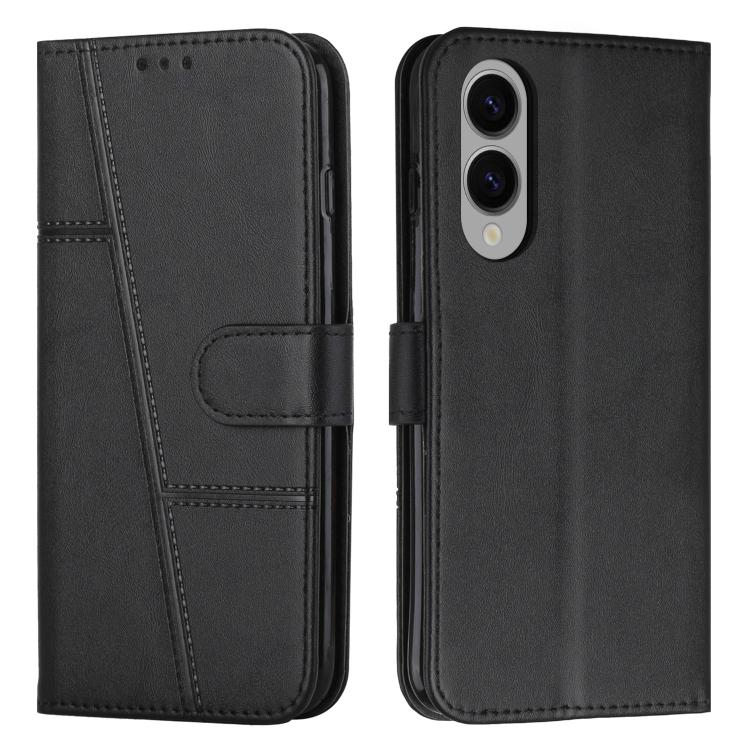 Custodia per telefono in pelle con fibbia e texture in vitello con cuciture, For Samsung Galaxy S25 Edge 5G, For Samsung Galaxy S25 / S24 5G, For Samsung Galaxy S25+ / S24+ 5G, For Samsung Galaxy S25 Ultra 5G