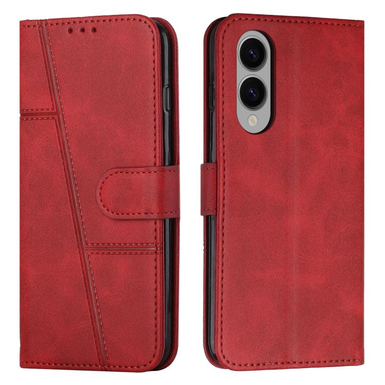 Custodia per telefono in pelle con fibbia e texture in vitello con cuciture, For Samsung Galaxy S25 Edge 5G, For Samsung Galaxy S25 / S24 5G, For Samsung Galaxy S25+ / S24+ 5G, For Samsung Galaxy S25 Ultra 5G