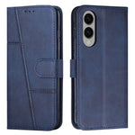Custodia per telefono in pelle con fibbia e texture in vitello con cuciture, For Samsung Galaxy S25 Edge 5G, For Samsung Galaxy S25 / S24 5G, For Samsung Galaxy S25+ / S24+ 5G, For Samsung Galaxy S25 Ultra 5G