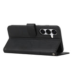 Custodia per telefono in pelle con fibbia e texture in vitello con cuciture, For Samsung Galaxy S26+ 5G, For Samsung Galaxy S26 Ultra 5G, For Samsung Galaxy S26 5G, For Samsung Galaxy S25 FE 5G