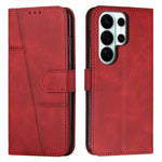 Custodia per telefono in pelle con fibbia e texture in vitello con cuciture, For Samsung Galaxy S26+ 5G, For Samsung Galaxy S26 Ultra 5G, For Samsung Galaxy S26 5G, For Samsung Galaxy S25 FE 5G