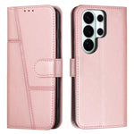 Custodia per telefono in pelle con fibbia e texture in vitello con cuciture, For Samsung Galaxy S26+ 5G, For Samsung Galaxy S26 Ultra 5G, For Samsung Galaxy S26 5G, For Samsung Galaxy S25 FE 5G