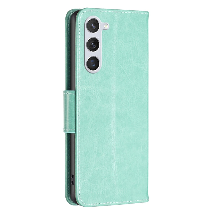 Custodia per telefono in pelle con motivo a due farfalle in rilievo, For Samsung Galaxy S25 5G, For Samsung Galaxy S25+ 5G