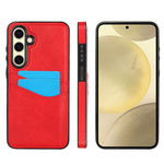 Custodia per telefono con slot per carte in pelle Litchi, For Samsung Galaxy S25 5G, For Samsung Galaxy S25+ 5G, For Samsung Galaxy S25 Ultra 5G, For Samsung Galaxy S24 FE 5G