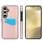 Custodia per telefono con slot per carte in pelle Litchi, For Samsung Galaxy S25 5G, For Samsung Galaxy S25+ 5G, For Samsung Galaxy S25 Ultra 5G, For Samsung Galaxy S24 FE 5G