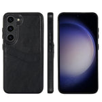 Custodia per telefono con slot per carte in pelle Litchi, For Samsung Galaxy S23 5G